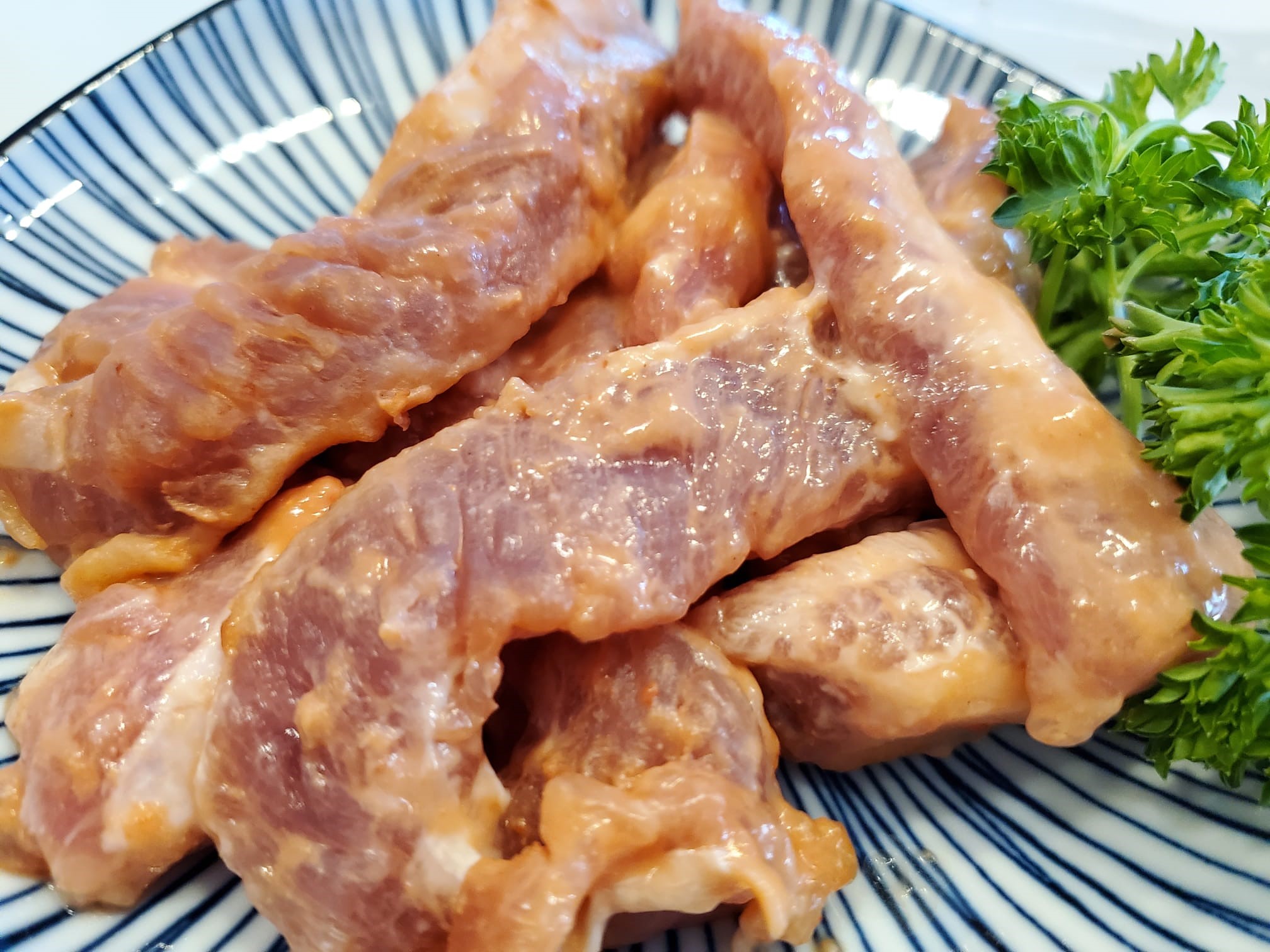 BBQ Pork Finger w/ Fermented Bean Sauce (Raw, No Added MSG)